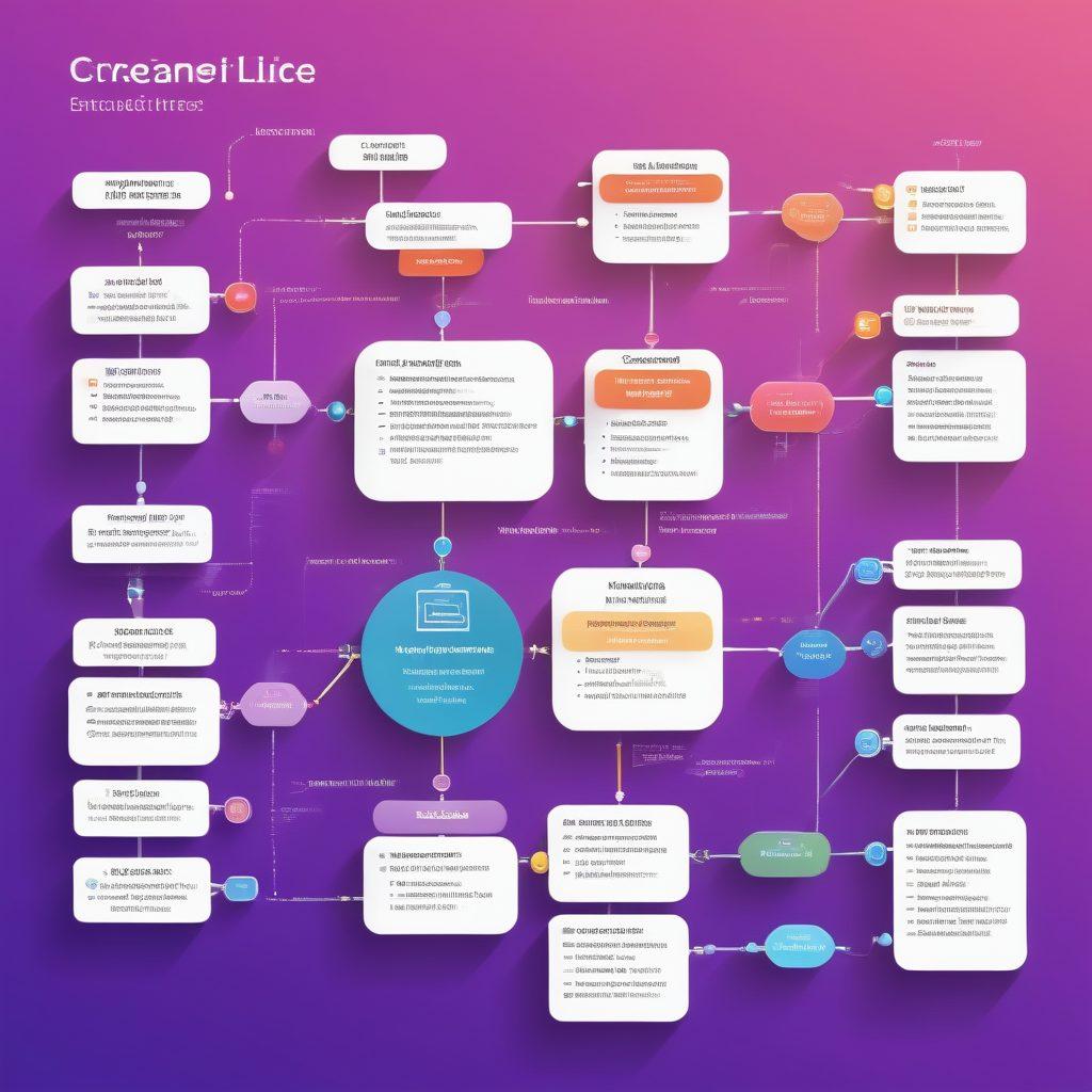 An intricate flowchart representing the defect lifecycle in software testing, seamlessly integrating icons for testing phases like identification, analysis, and resolution. The background features soft gradient colors to enhance the visualization. Include subtle imagery of software code and quality control symbols. Clean and professional design with an emphasis on clarity. vector art. vibrant colors.
